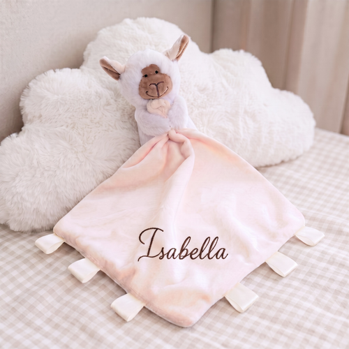 Personalizowana biała przytulanka owieczka z haftem